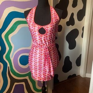 Pink Heart Bodycon Dress